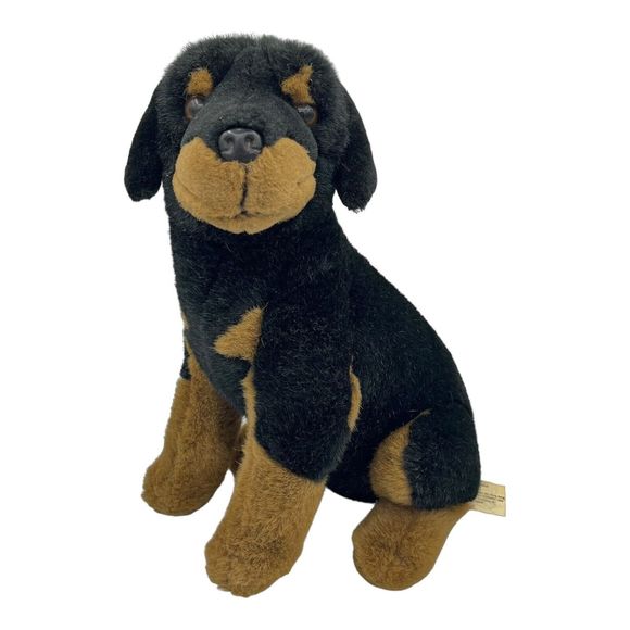 E & J Limited Rottweiler Prima Classic Collection Realistic Plush Dog 12” Rottie - Picture 1 of 9